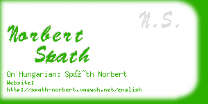 norbert spath business card